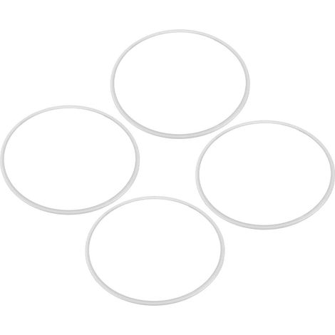 Anneau de protection de jante 16 pouces, lot de 4, anti-rayures, protection autocollante pour jante plate de voiture, blanc (1/5)