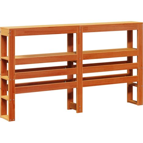 Maison Exclusive - Cabecero de cama con estantes madera maciza pi