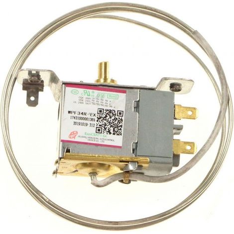 FAR – Thermostat WPF34R-EX pour congélateur – Contrôle précis de la température – Compatible modèles K4145 et K4145/2 – Pièce détachée incluse (1/2)