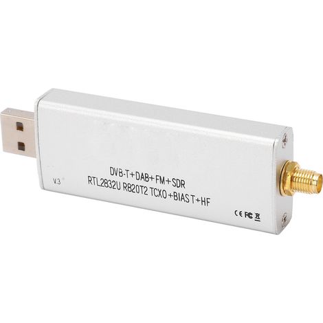 RTL SDR R820T2 RTL2832U 1PPM TCXO SMA 500kHz-1766MHz Funkempfänger für Signalempfang (1/5)