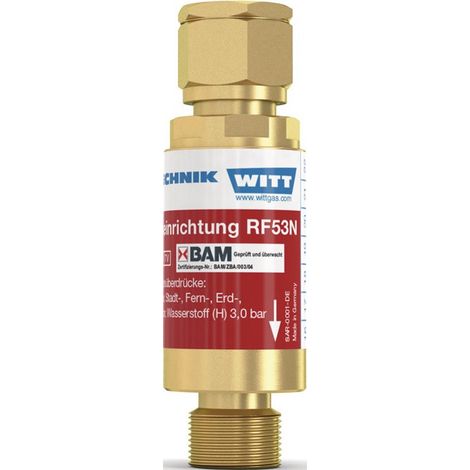 Dispositivo de seguridad TIPO RF 53 N G 3 / 8Zoll LH gas combustible WITT