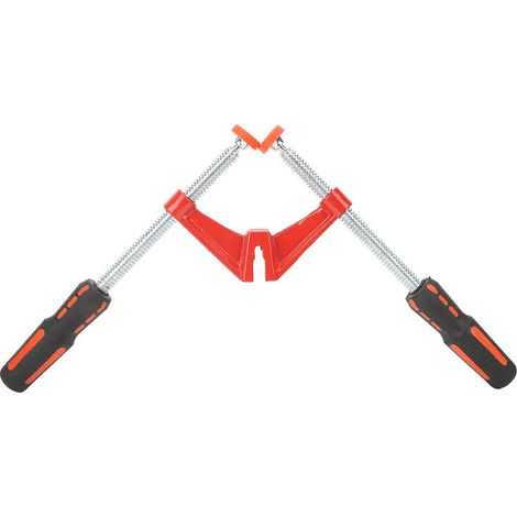 Étau à angle droit à double manche en fonte malléable pour menuiserie DIY et fabrication de meubles - 1 unité (1/5)