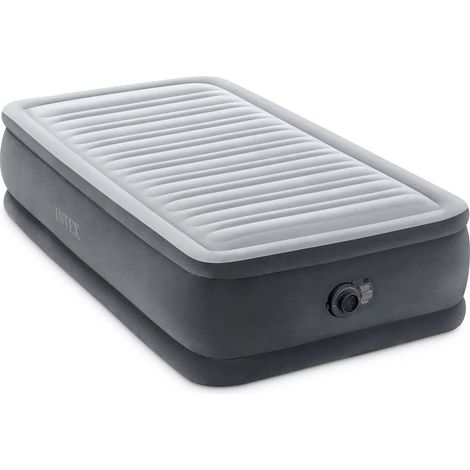 INTEX 64412 LETTO MATERASSO GONFIABILE CON POMPA SINGOLO DURA-DEAM (1/4)