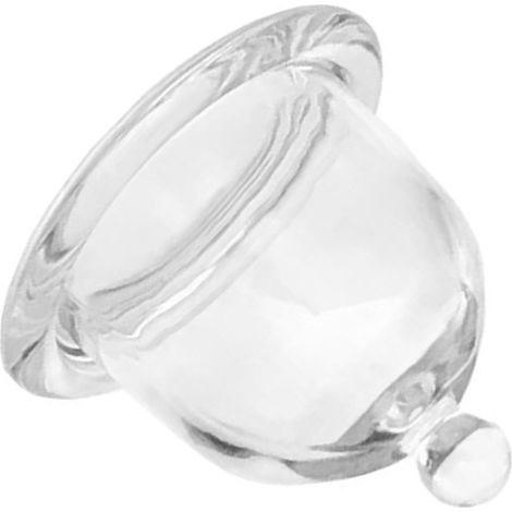 Présentoir à gâteau en verre transparent avec couvercle en dôme - Petit plateau à dessert rond - Bol à pain et présentation de fruits pour fête et célébration (1/5)