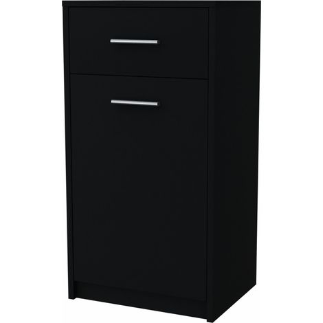 Kommode BODO 1D1S SCHWARZ 1 Tür 1 Schublade