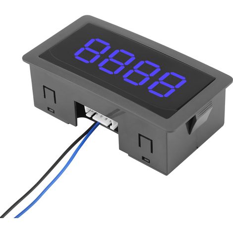 DC-LED-Digitalanzeige, 4-stellig, 0-9999, Auf-/Abwärts, Plus/Minus, Panelzähler, blau (1/5)