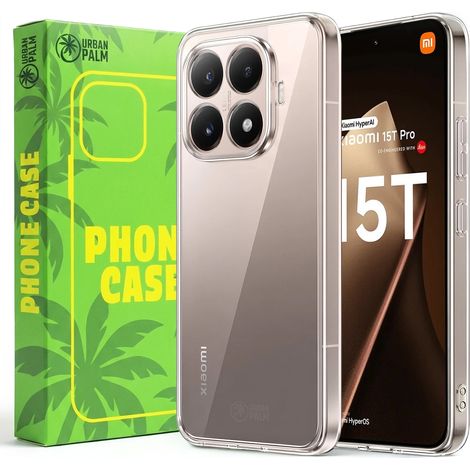 UrbanPalm Hülle für Xiaomi 15T Pro, Silikon, Transparent (1/5)