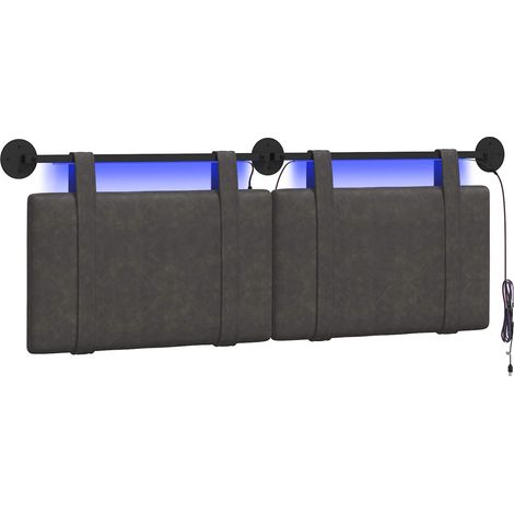Maison Exclusive - Testiera sospesa Nero PU Antico (1/5)