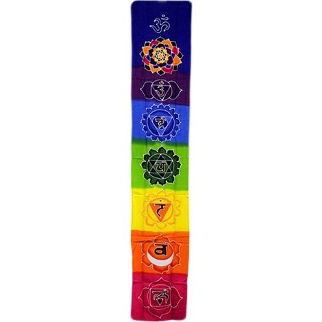 Bannière Goutte Chakra - Arc-en-ciel 183x35cm- Vendu par 1