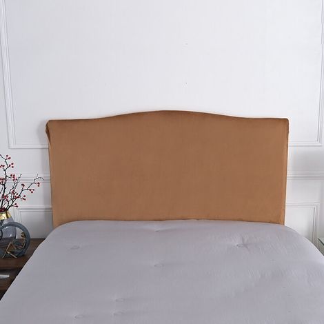 Housse de tête de lit élastique pour tête de lit -150 cm-pour tête de lit 140-170 cm( chameau) (1/5)