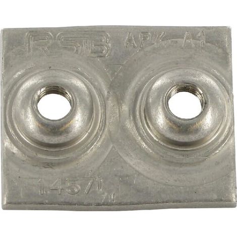 Placa para soldar simple inox. GR.1 STAUFF RS9311RVS (1/2)