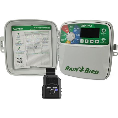 Programmateur d'arrosage Wifi Rain Bird ESP-TM2 4 zones extérieures + LNK wifi, électrique