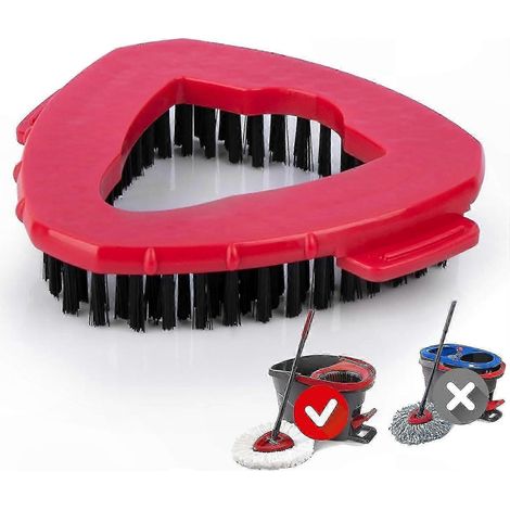 Tête de rechange pour balai serpillière triangulaire, compatible système de lavage de sol à 1 réservoir, base de remplacement pour vadrouille à rotation, outil de nettoyage en microfibre (1/5)