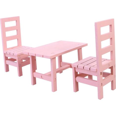 3pièces Mini Chaises Bois Décoratives pour Café De Accessoires De Photographie Vintage Décor pour Salon Hôtel Et Restaurant Ornements Bois Stables Et Amusants (1/5)