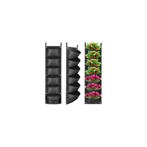 Sac de Plantation Vertical, Sac à Plantes Mural Jardinière Suspendu Plante Verticale,Matériau feutre,Plantation Pots