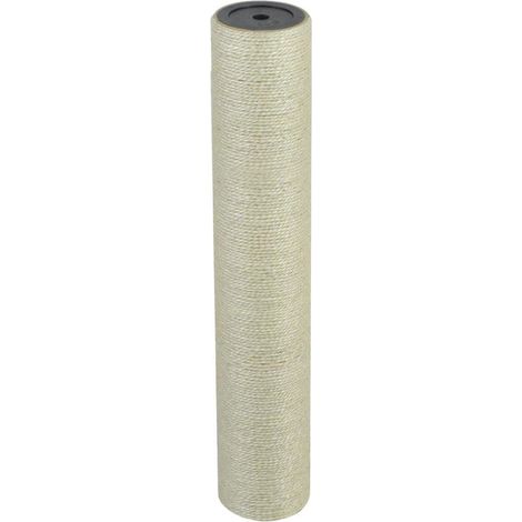 Tiragraffi per gatti nido giocattolo animali di peluche 8 x 45 cm 10 mm beige 3702059