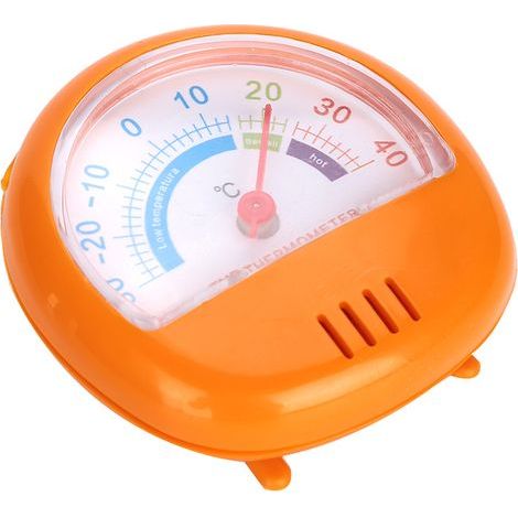 Thermomètre pour réfrigérateur/congélateur, grand cadran (mécanique, jaune)