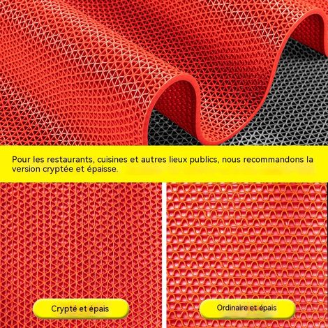 Tapis maille PVC multi tailles – Structure ajourée – Antidérapant drainant – Cuisine salle bain piscine