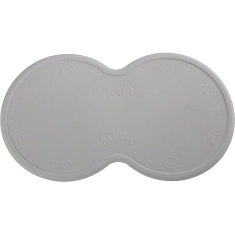 Tapis de gamelle en Silicone pour Chien - Napperon Bol en Silicone avec Bord Anti-éclaboussures  Sets de Table pour Bols d'alimentation pour Tapis de Nourriture pour Animaux de Compagnie
