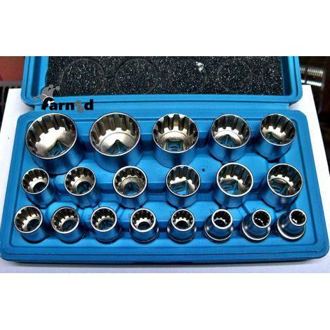SET CHIAVI BUSSOLA BUSSOLE MULTILOCK XZN 19 PEZZI 8-32 MM CHROME VANADIUM 561