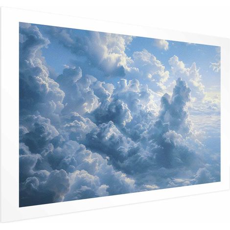 Poster – Ozean in der Luft: Wogende Wolken spiegeln das Morgenlicht wider (1/4)