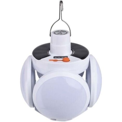 Lanterne Camping LED, Luminosité Réglable Eclairage Camping Etanche, Portable Lampe LED Rechargeable à énergie (1/4)