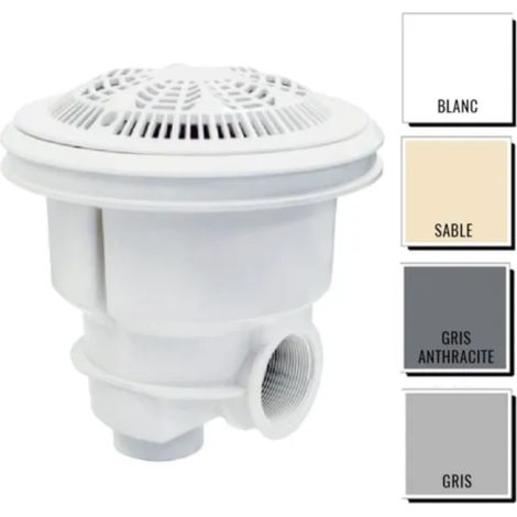 Bonde de fond Astralpool NORM ABS anti-vortex - piscine béton/liner coloris Sable (1/4)