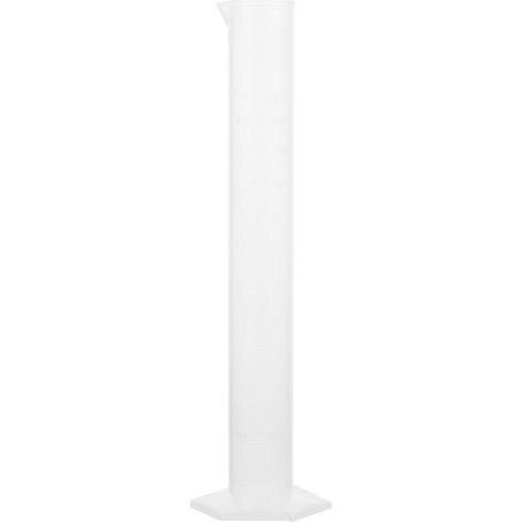 Cylindre gradué en plastique de 100 ml, bécher, tube à essai de mesure scientifique pour usage domestique et en laboratoire-White (1/4)