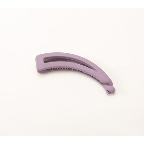 Pinza para el cabello tipo banana, versátil, fácil de combinar, tamaño 7 (morado claro). (1/5)