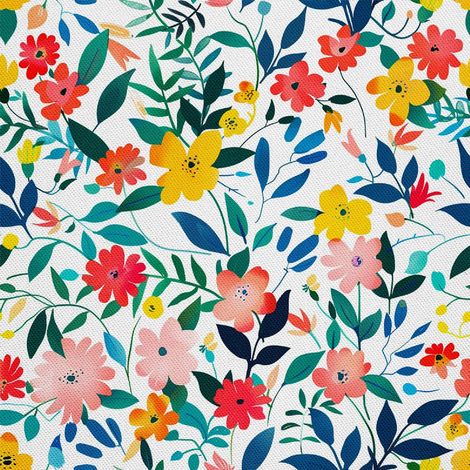 Tela decorativa para exteriores Oxford - Motivo primaveral I DX7614 (1/5)