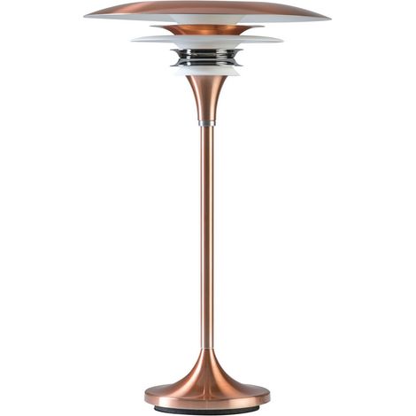 Diablo DaVinci 30cm Lampe de Table Moderne Cuivre, Interrupteur sur Cordon 1x G9