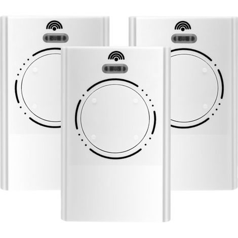Mando a distancia de 3 piezas para puerta de garaje, compatible con el modelo XT4 868 SLH LR, Mando distancia puerta garaje 868 MHz, color negro (1/5)