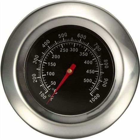 Thermomètre Four - Acier Inoxydable - Cadran Verre Anti-déflagrant - Pour Grill Barbecue Fumoir - 1 Pièce (1/5)