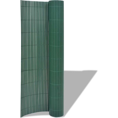 Maison Exclusive - Gartenzaun Doppelseitig PVC 90×500 cm Grün