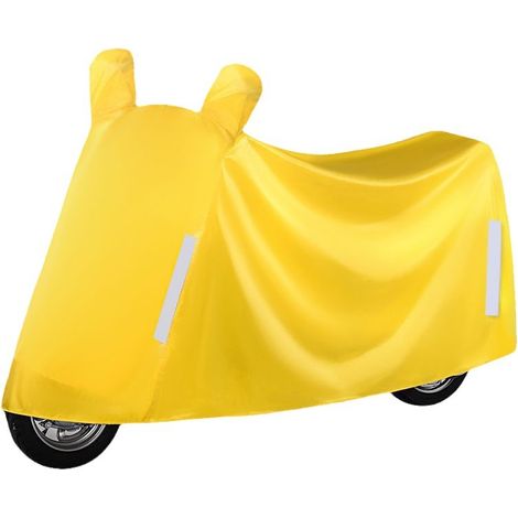 Telo coprimoto, per giornate di sole e di pioggia, con protezione da sole, pioggia e polvere, in tessuto Oxford, CZ-50, giallo, taglia 4XL (1/2)