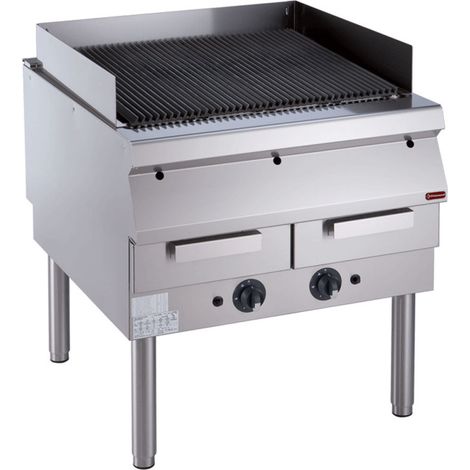 Grill vapeur grille fonte sur piétement - Diamond (1/2)