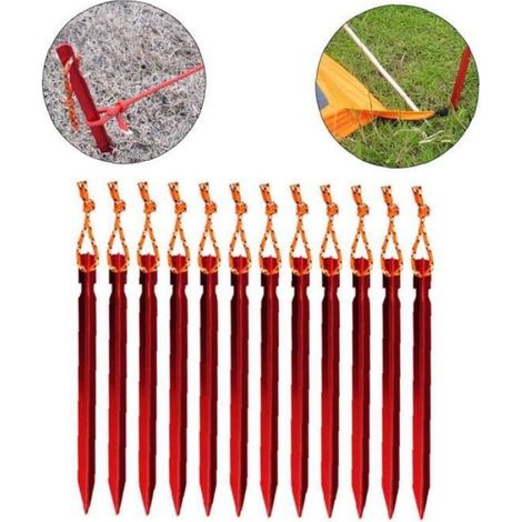 Camping Tente Rod Tente pliante timon cadre porte Tente Accessoires Auvent Tente d'argent 2PCS (1/4)