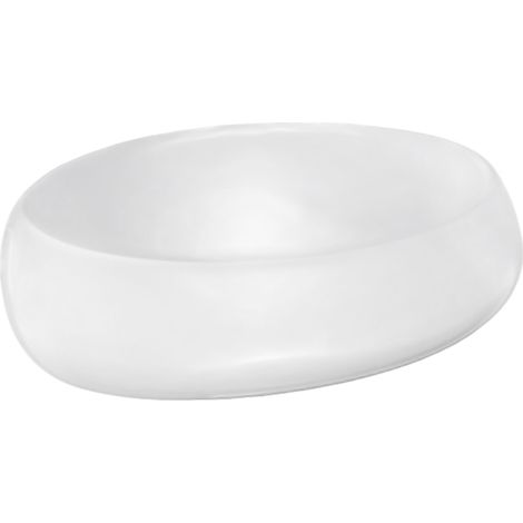 Lavabo da appoggio cloud ovale bianco alpino l. 58 cm (1/4)
