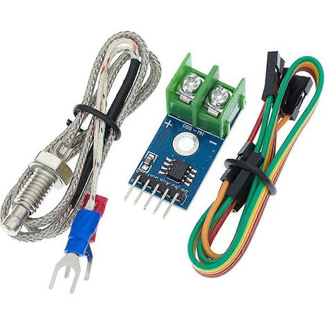 Module MAX6675 avec capteur thermocouple de type K, outil de mesure de haute précision pour la mesure des hautes températures (1/5)