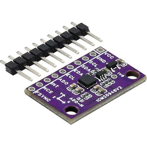 -ICM20948V2 Module de capteur d'accélération et de champ magnétique à 9 axes et 9 degrés de liberté (9DOF) ICM20948V2 -20948 Remplace MPU-9250 (1/5)