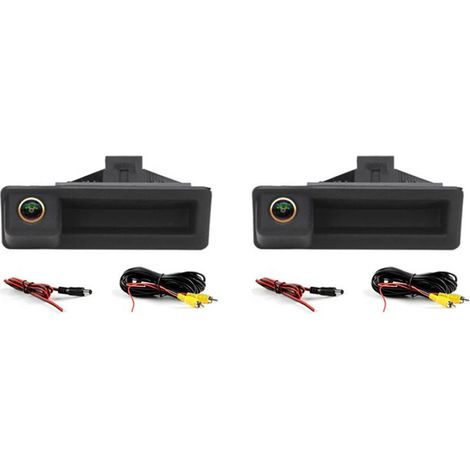 Adatto per due telecamere di retromarcia AHD 1080P impermeabili, compatibile con le telecamere di assistenza al parcheggio E90, E91, E92, E93, M5, E39, E60 e E61.