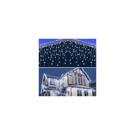 10 mètres 400 rideau lumineux lumière décoration de noël LED chaîne lumière extérieure basse tension bande de glace lumière (1/5)