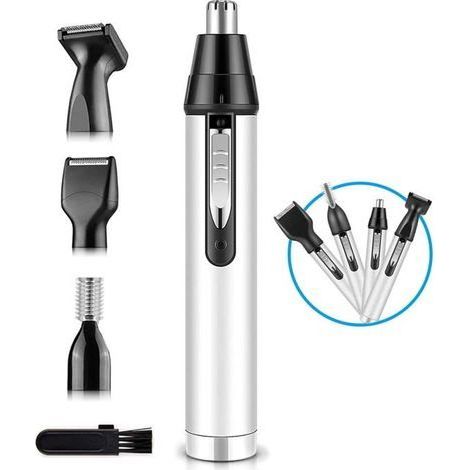 Nasen- und Ohrhaartrimmer für Herren, verbesserte Version, 4-in-1 multifunktionaler, wiederaufladbarer Profi-Trimmer (1/5)