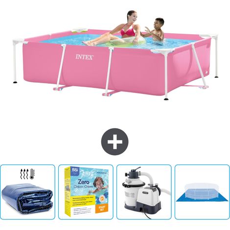 Intex Piscina con struttura Rettangolare - 220x150x60 cm - 7-pezzi  SCB66 (1/5)