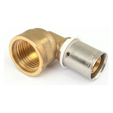 Raccord PER à sertir - Coude femelle - Diam 12mm - Filetage 12x17 - BOUTTÉ