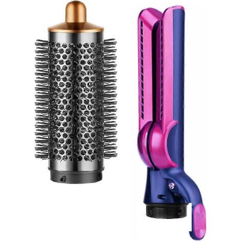 Kompakte Rundbürste und Luftstromaufsatz für Airwrap Styler HS01 HS05 HS08 zum Glätten und Locken der Haare (B) (1/5)