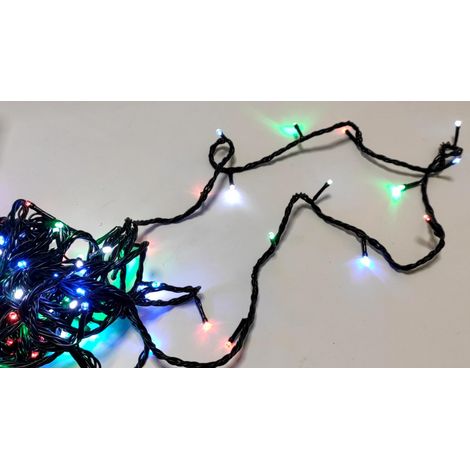 Luci Per Natale Catena 500 Led 40M Colore RGB Colorati IP44 Lucciole Decorative Natalizie Con Filo Verde (1/3)