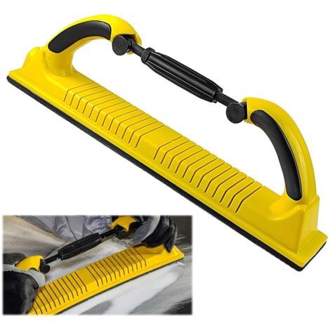 Cale à poncer manuelle 70 x 400 mm – Pour ponçage bois, métal et céramique – Conception ergonomique et dépoussiérage intégré (1/5)