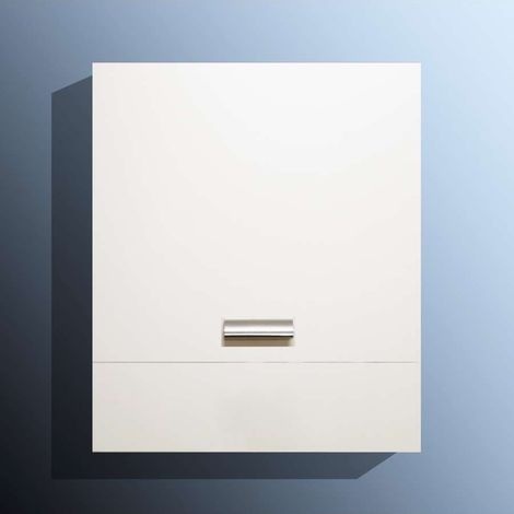 Pensile Cucina Sopracappa Bianco 60 cm - Maniglie Cromate Lucide (1/2)