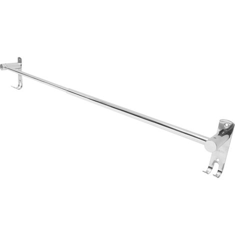Barre de suspension murale en acier inoxydable avec tringle rétractabl (1/5)